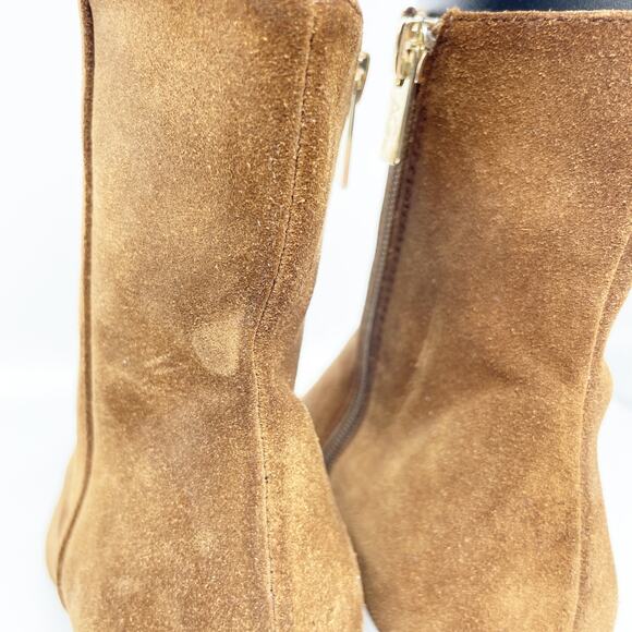 AGL Women's Mimma Brown Suede Pointed Toe Block Heel Ankle Boots EU 37 US 7 - Picture 14 of 15